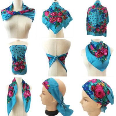Flower scarf. New Colors Traditional Floral Print, Native American