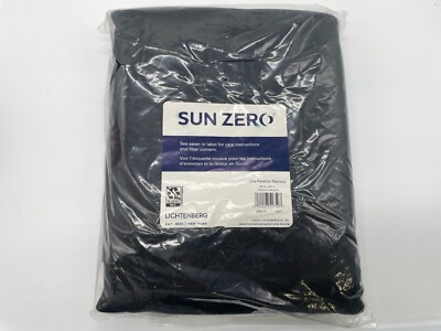 LICHTENBERG SUN ZERO BLACKOUT CURTAINS PACK OF 2 BLACK COLOR 40'' X 95'' BRAND NEW