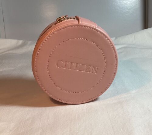CITIZEN Pink Watch Box Presentation Display Storage Travel Case - Picture 1 of 8