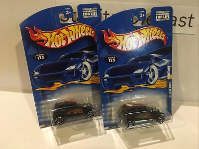 (A3) 2001 Hot Wheels Main Line '32 Ford Vicky Collector #125 Lot of 2 