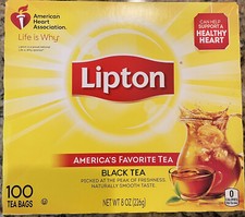 Lipton Black Tea Bags, 100 Natural Tea, 100 ct Pack of 1