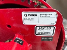 NEW Thern M452B Crane Hand Winch, Missing crank and brake handles.  Marine Grade