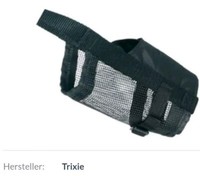 Gewebe Maulkorb, Maulschlaufe,Hunde Training,Gr.Xs, Schwarz,Weich,Gepolstert,Neu