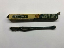 Fletcher Terry Co. Glass Cutter 2 Gold Tip Vintage Bronze Bearing
