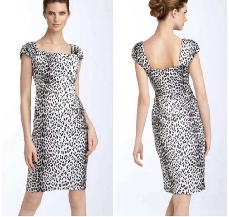 Tadashi Shoji Gray Cheetah Print Dress Size 14 | eBay Tadashi Shoji Gray Cheetah Print Dress Size 14 | eBay