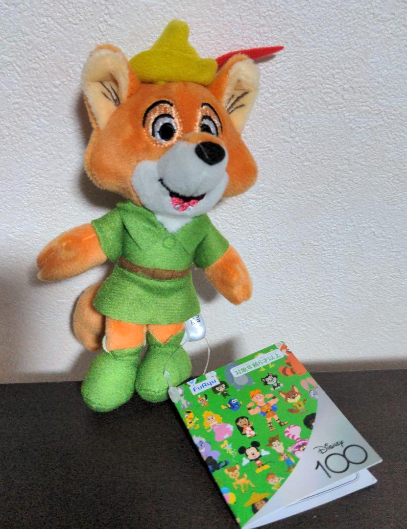 Disney 100th Anniversary Robin Hood Peluche Bambola Mascotte