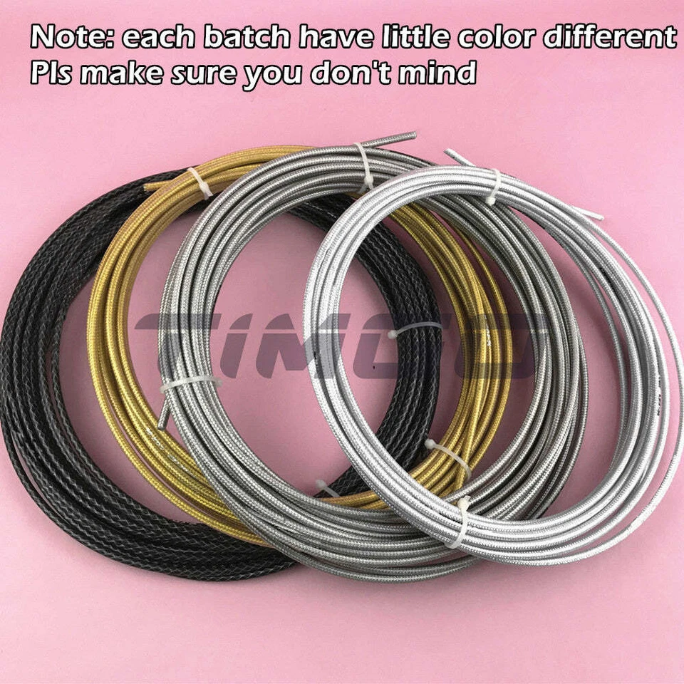 Cubierta de trenza de freno desviador manguera carcasa cable exterior bicicleta de carretera MTB Foto 2 de 4