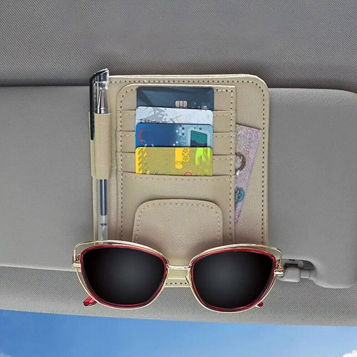 Car Glasses Clip Organizer Storage Holder Interior Sun Visor Clips Accessories - Foto 5 di 18