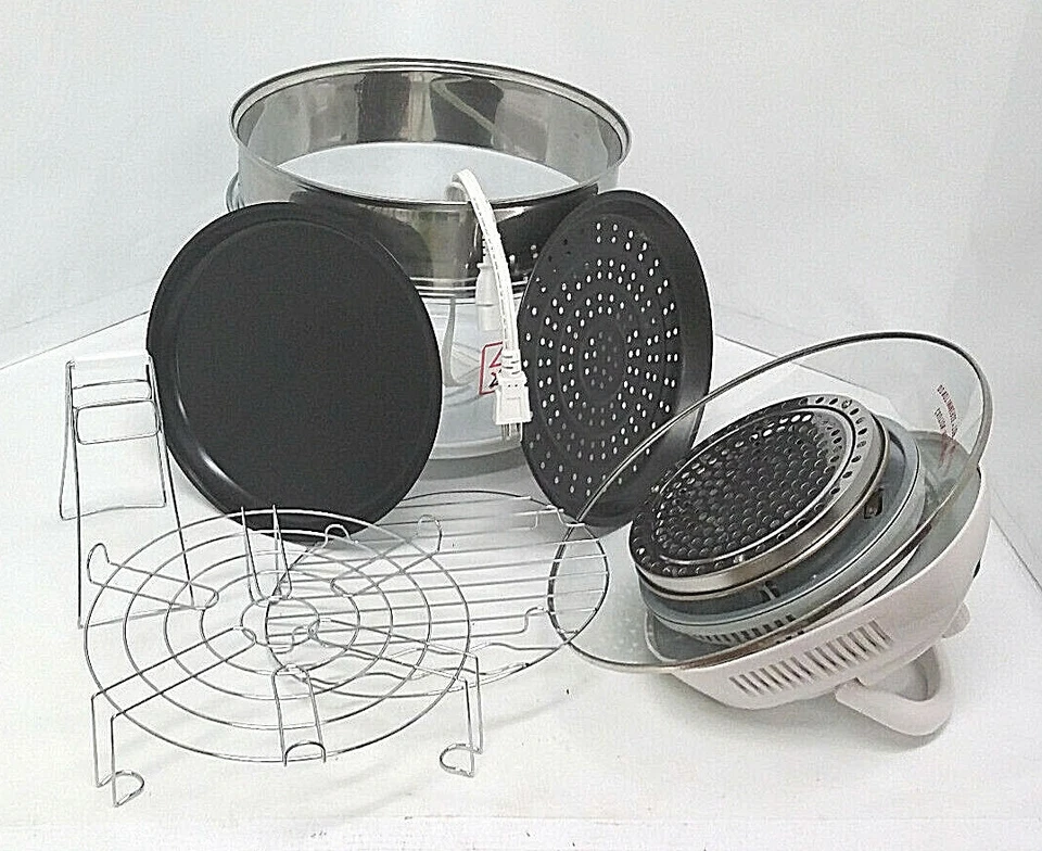 VONSHEF 07/009US Digital Halogen Oven White Cooker  - Image 4 of 4