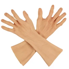 Silicone Prosthesis Hand Sleeve Highly Simulated Skin Artificial Arm Cover Scars