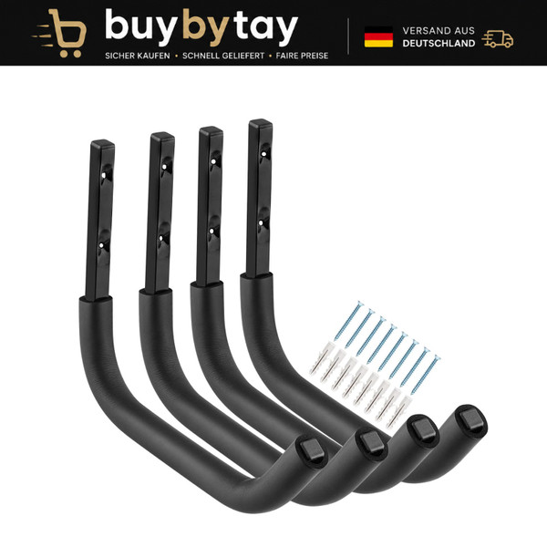 Garagenaufbewahrungshaken 31,5 Cm StrapazierfäHig Wandhalterung AufhäNger 45,4-image