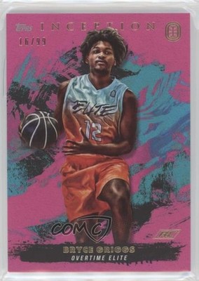 2021-22 Topps Inception OTE Overtime Elite Magenta 16/99 Bryce Griggs #59 3hd
