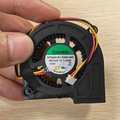 1 Pc. New EF50201S1-C000-G99 Projector Cooling Fan 5020 DC12V 1.02W 5CM 3Pin