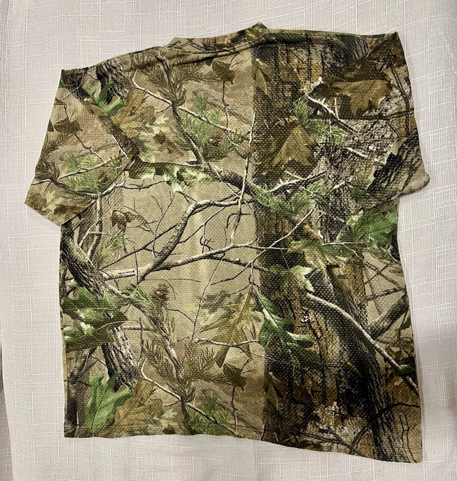 Cabela's RealTree Mens Size XL Camo Camouflage Hunting Shirt Mesh Lightweight - Image 4 of 4