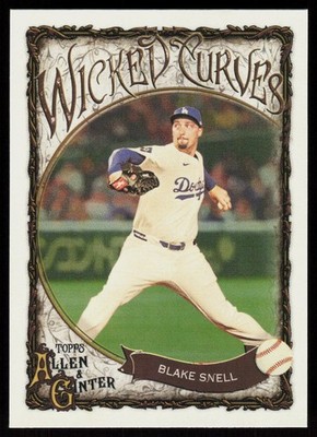2025 Topps Allen & Ginter Blake Snell Wicked Curves #WC-10 Dodgers
