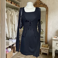 Gap Black Rayon Mini Sleeveless Dress Size 8