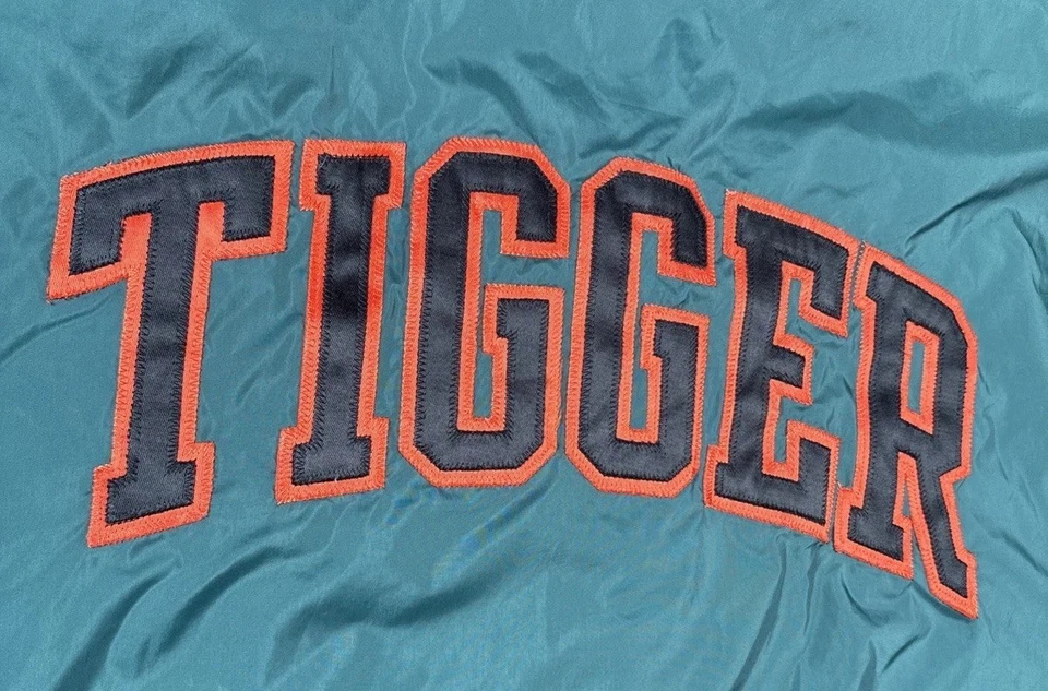 Винтажный Disney Store Tigger куртка мужская XL 90-х вышитая ветровка с капюшоном - Изображение 3 из 4