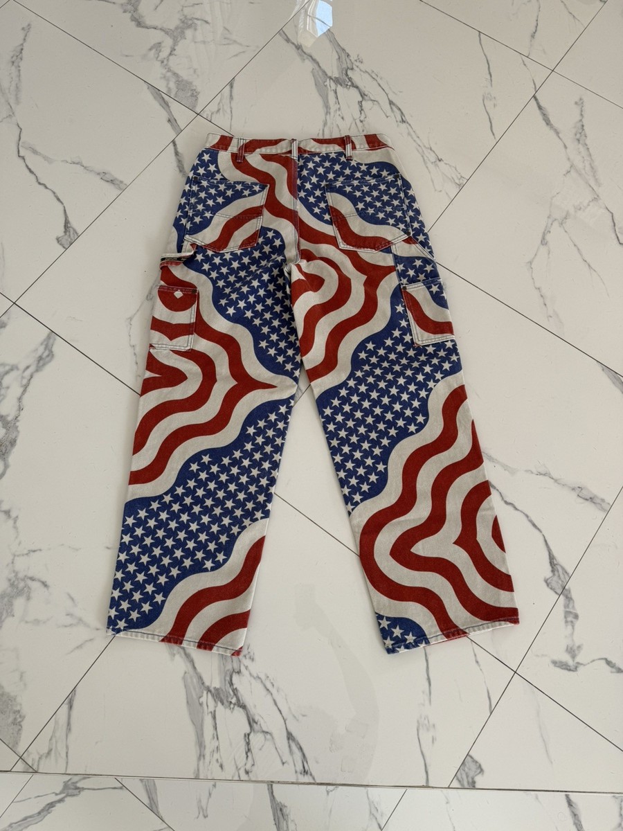 Supreme Multicolor Double Knee Painter Pant Flag Size 32 IN HAND