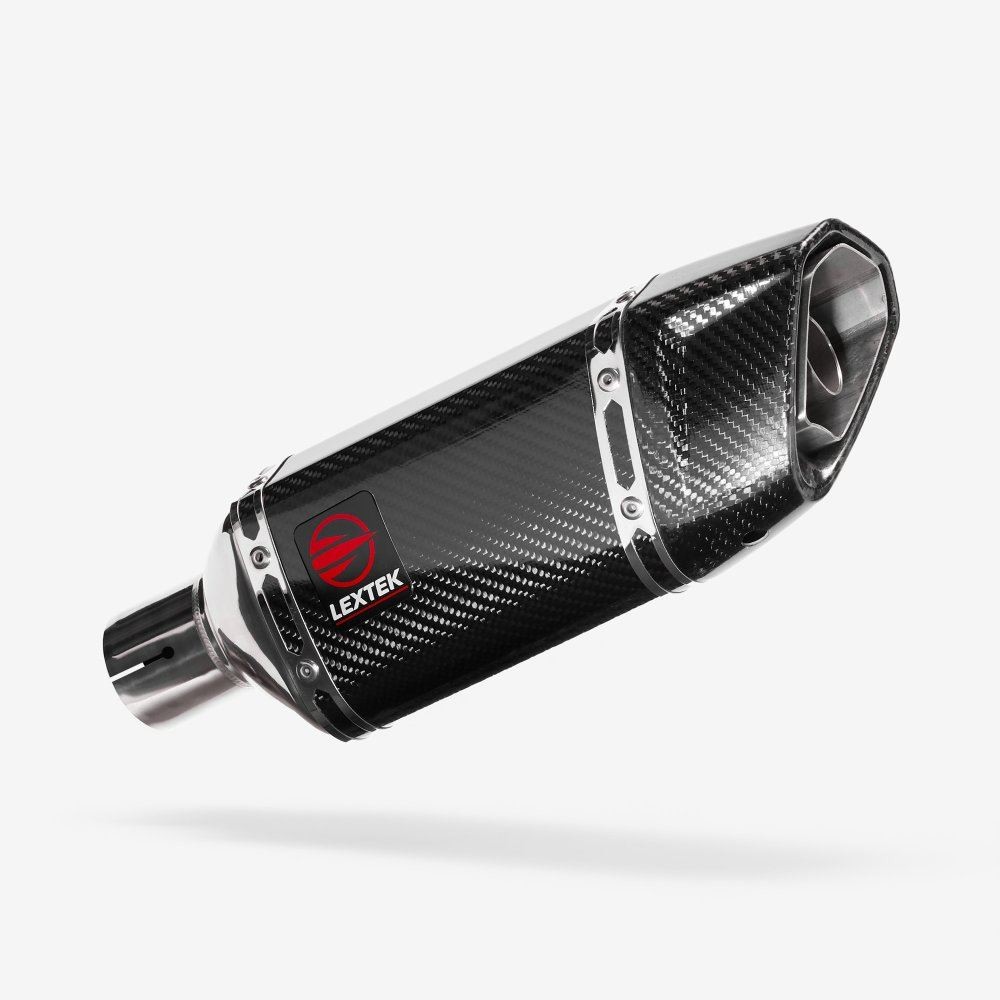 Lextek Carbon Fibre SP11CL Exhaust Silencer 200mm 51mm (Left Hand) Clearance