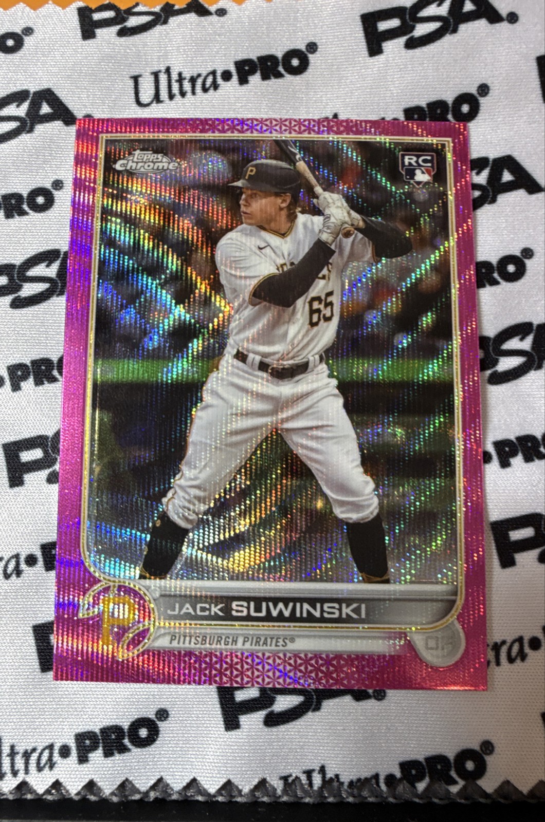 2022 Topps Chrome Update Series - Jack Suwinski #USC180 Pink Wave Refractor (RC)