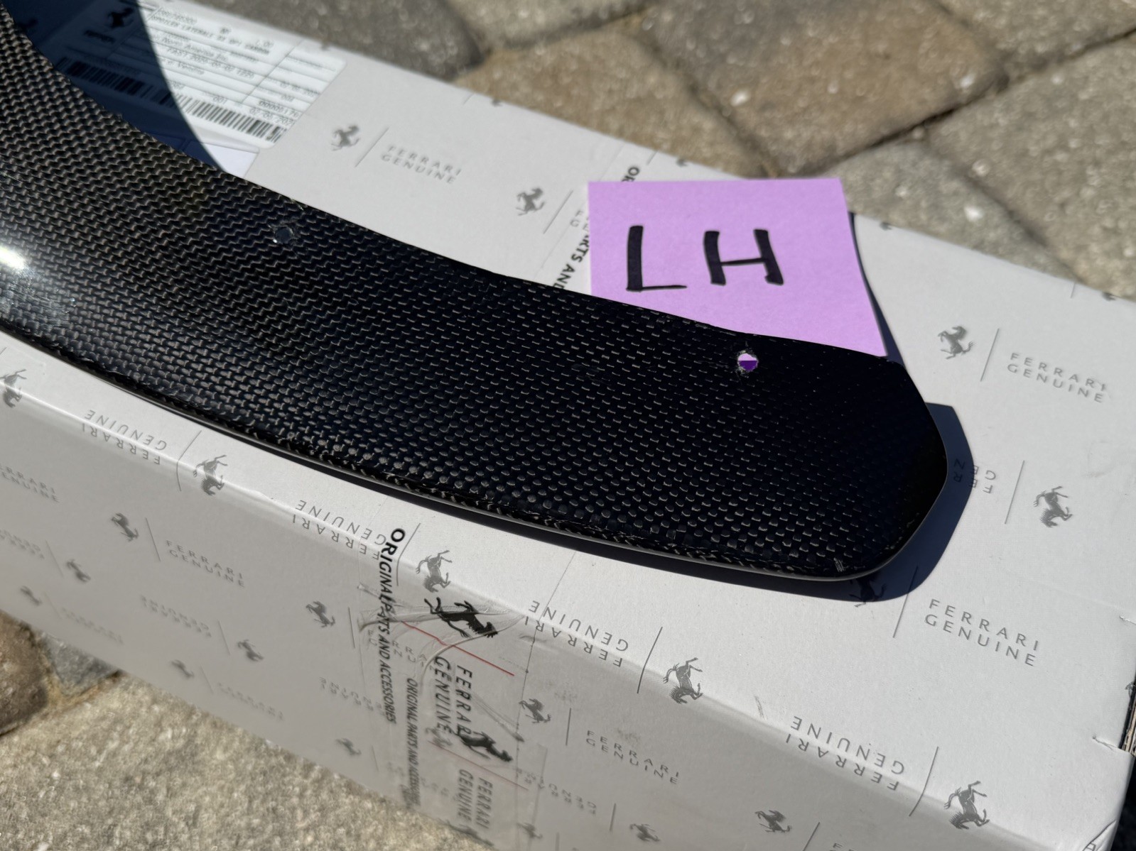 FERRARI 812 FRONT CARBON LATERAL SPOILER LEFT LH OEM 089246300