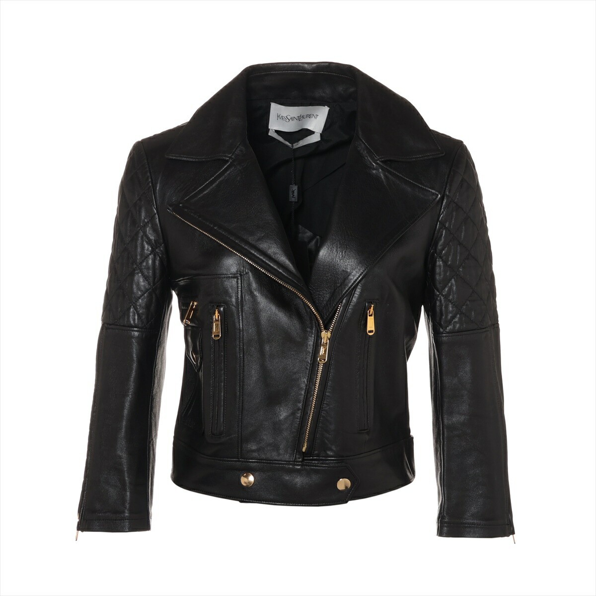 Giacca Yves Saint Laurent Riders 36 donna nera