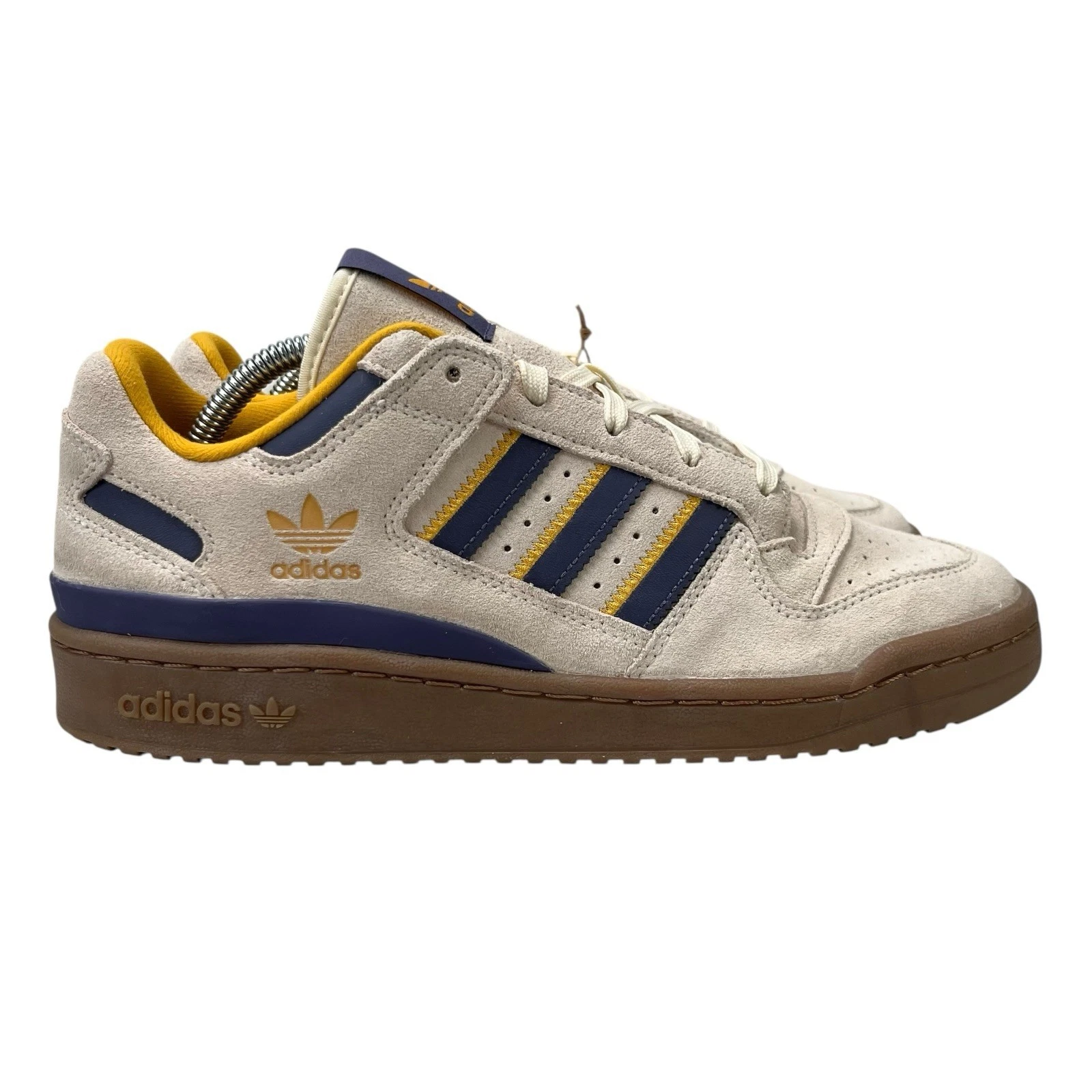 Adidas Forum Low CL White Violet Yellow Shoes JQ2655 Men's Size's 7.5 - 11