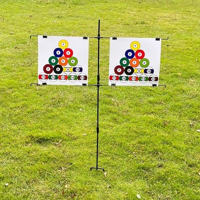 Target Stand Holder Double mit 8 Clips Abnehmbare tragbare Rack-Halterungen aus