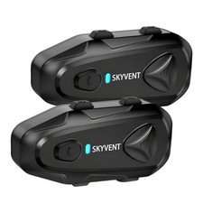 Motorcycle Bluetooth Communication System Headset Intercom, 4 Riders 1500m Q4