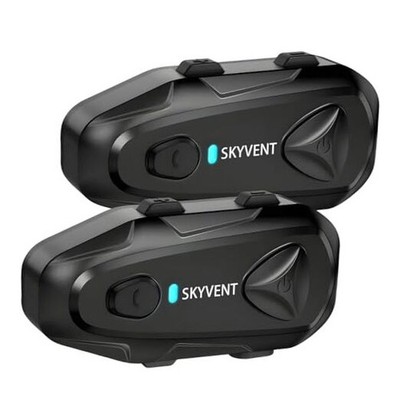Motorcycle Bluetooth Communication System Headset Intercom, 4 Riders 1500m Q4