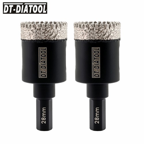 Broca de núcleo de perforación de diamante soldado al vacío de 20-50 mm 2 piezas para baldosas de cerámica de porcelana - Imagen 16 de 20