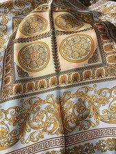 Elegant Gold and Cream Scarf