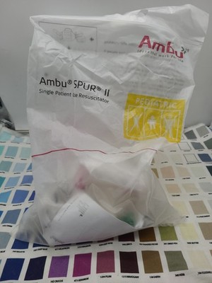 AMBU Bag SPUR II Pediatric Resuscitator Toddler Nasal / Oral Mask NIP