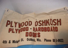 Vintage Canvas Nail Apron Tool Belt Pocket Plywood Oshkosh Wi Doors