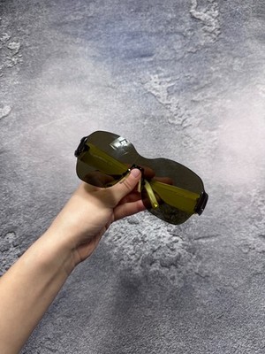 MaxMara Vintage Rimless Wrap Sunglasses