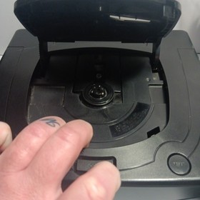 SEGA Saturn Model Console With Controller and Cables.