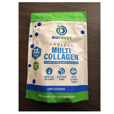 BioTrust Ageless Multi Collagen Powder Unflavored 8.04 oz Non-GMO Gluten-Free
