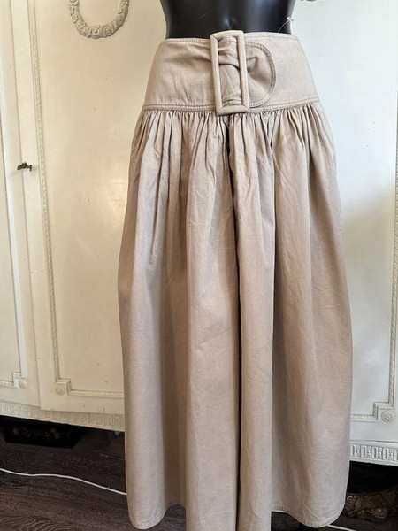 Damen Giorgio Armani Rock Beige Baumwolle 36 / S /