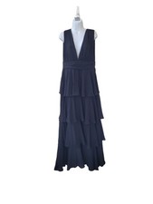 LULU'S XL Black Amazing Evening Tiered Maxi Dress Women