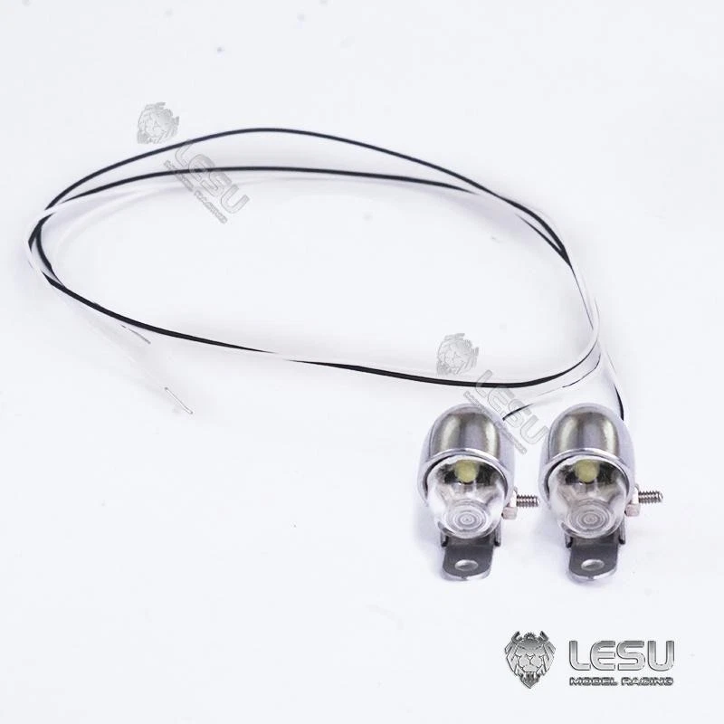 1Pair Metal LED Side Lamp Light for 1/14 RC Tamiye Tractor Truck Dumper Trailer - Image 3 of 4