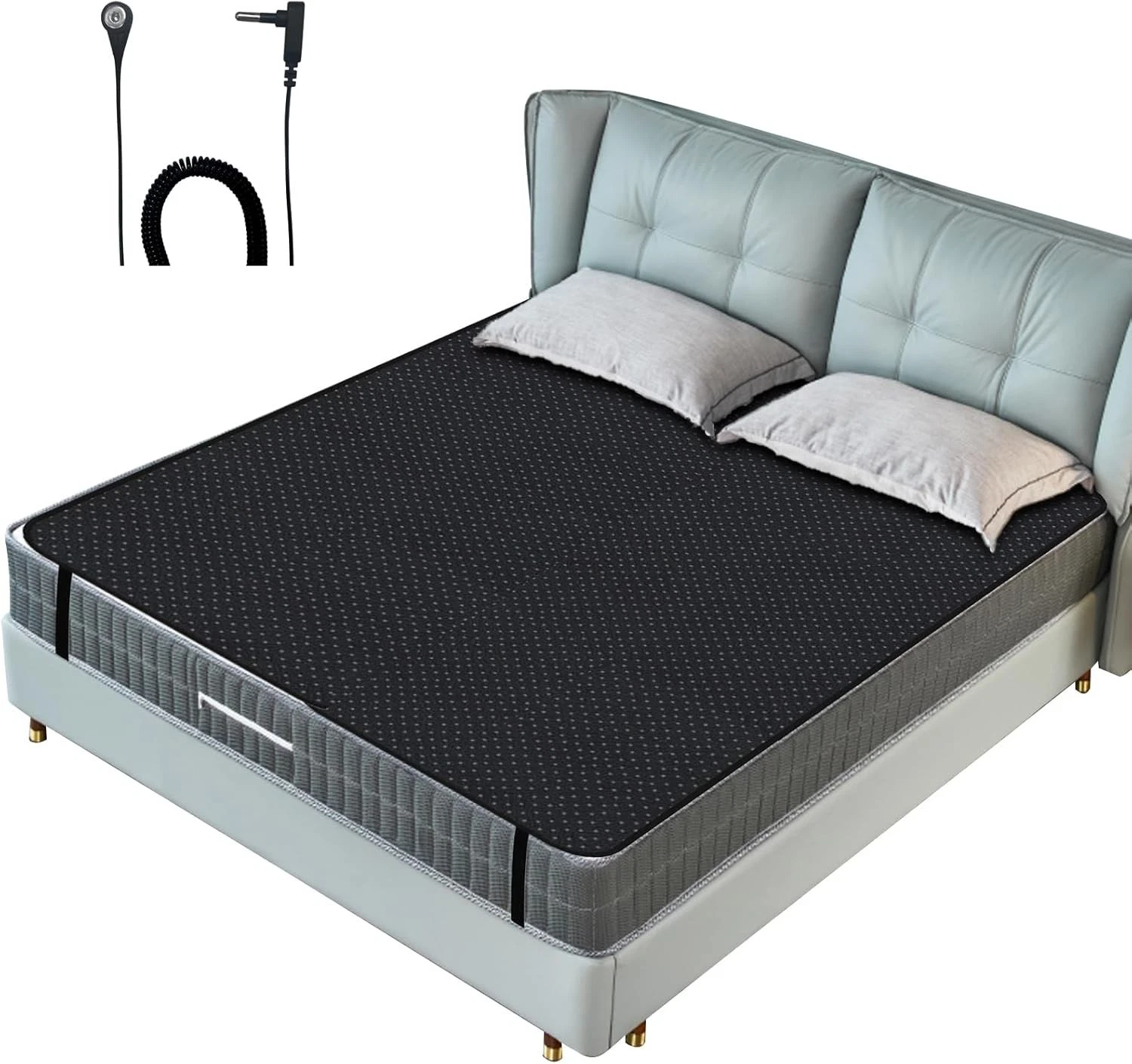 Grounding Mat for Bed, Grounding Mattress Cover for Improving Sleep, Sleep Pad,