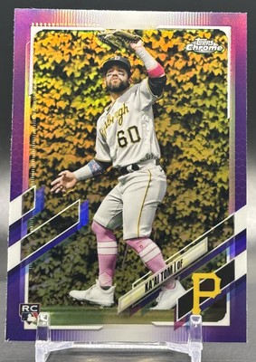 2021 Topps Chrome Update #USC7 Ka'Ai Tom Pittsburgh Pirates Purple Rookie
