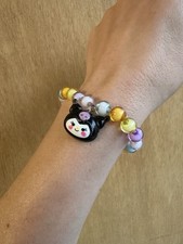 Sanrio Kuromi Elastic Bracelet With Multicolor Beads