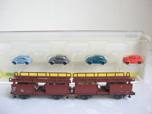 EH7* TRIX N 15017 Autotransportwagen OVP | Condition: Gebraucht