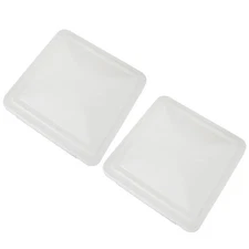 LABLT Set of 2 14" x 14" White Replacement Roof Vent Cover For Camper RV Trailer