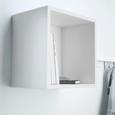 X3 IKEA Förhöja 30 × 30 cm wall‑mounted cabinets, white solid birch, 502.523.59