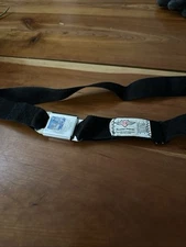 OFFICIAL FORD SEATBELT STYLE PANTS BELT & BUCKLE COMBO
