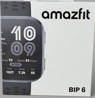 New Sealed Amazfit Bip 6 Smart Watch A2435 Blue/Black