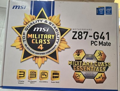 MSI Z87-G41 pc mate 4th Generation Intel Core PC Mate Motherboard LGA1150 4DDR3