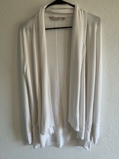 Athleta Women  s Long, Flowy Sweater Size S, Cream Color With Thumb Holes.